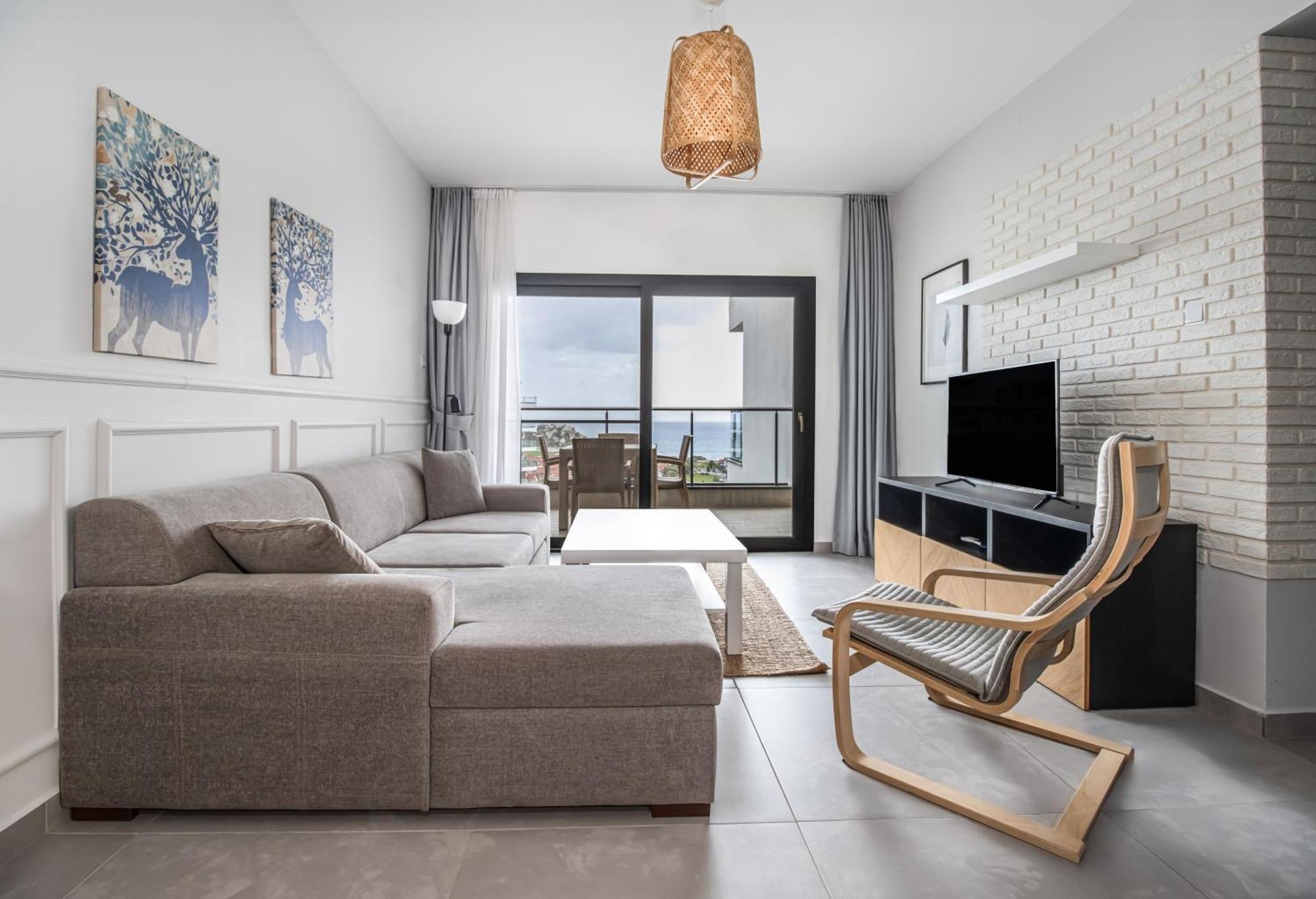 Caesar Blue Seaside Luxury Apartments Gastria Exterior foto
